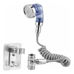 GENERICO - Juego de Ducha Extensible con Grifo y Manguera en Azul