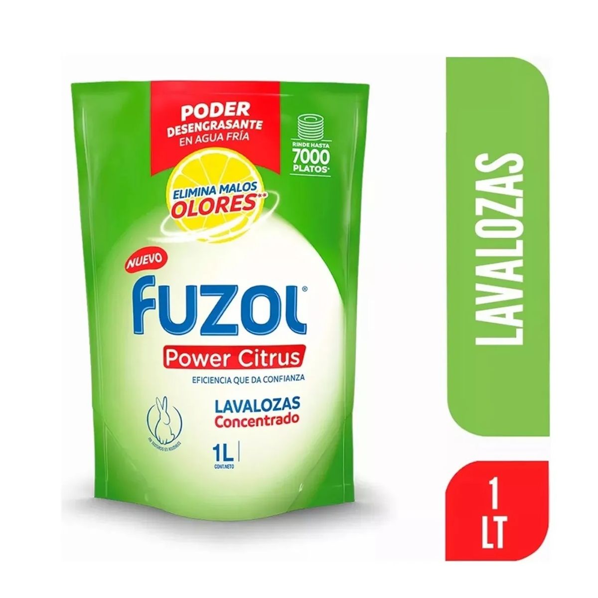 GENERICO - X3 Lavaloza Fuzol Concentrado 1 L Power Citrus Lavalozas