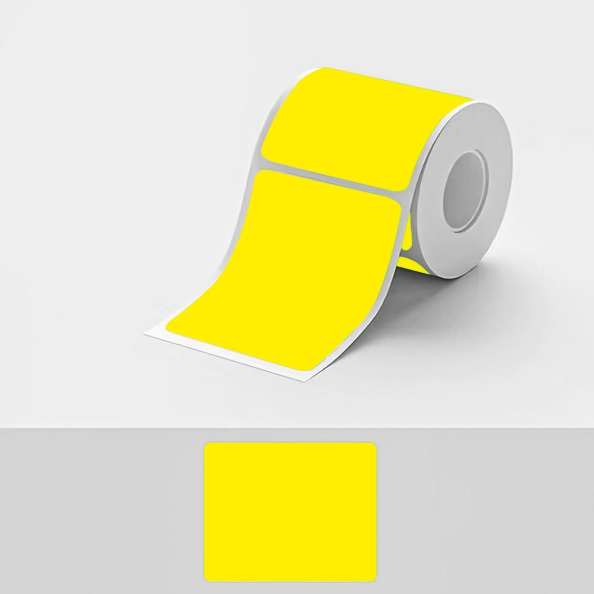 GENERICO - Rollo de Etiquetas Térmicas Adhesivas Amarillo 100x150 mm 500 U