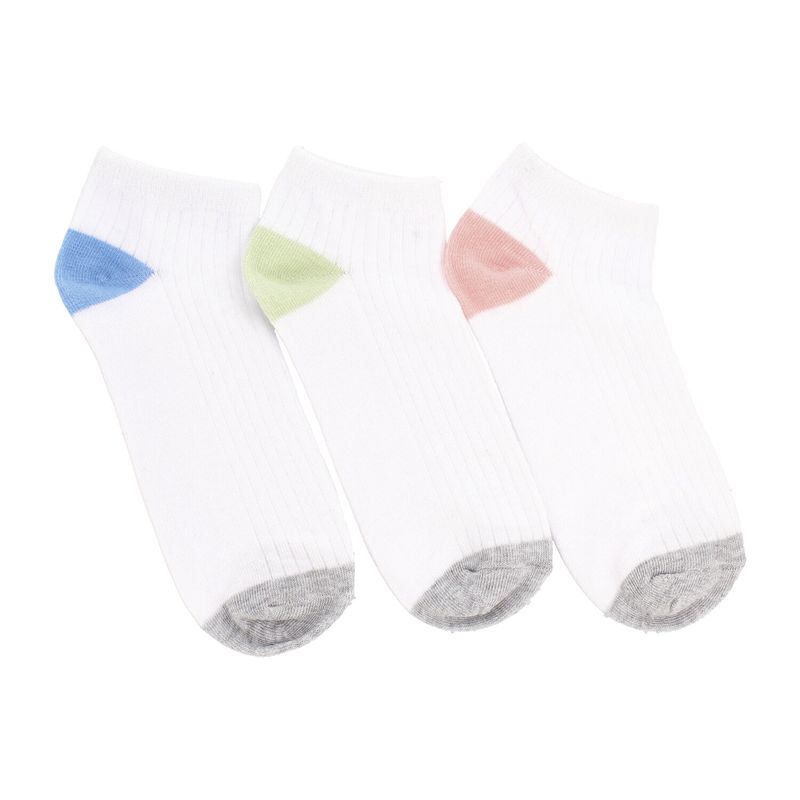 BATA - Calcetines Mujer Bata Tripack Lin Ribbed Blanco_.