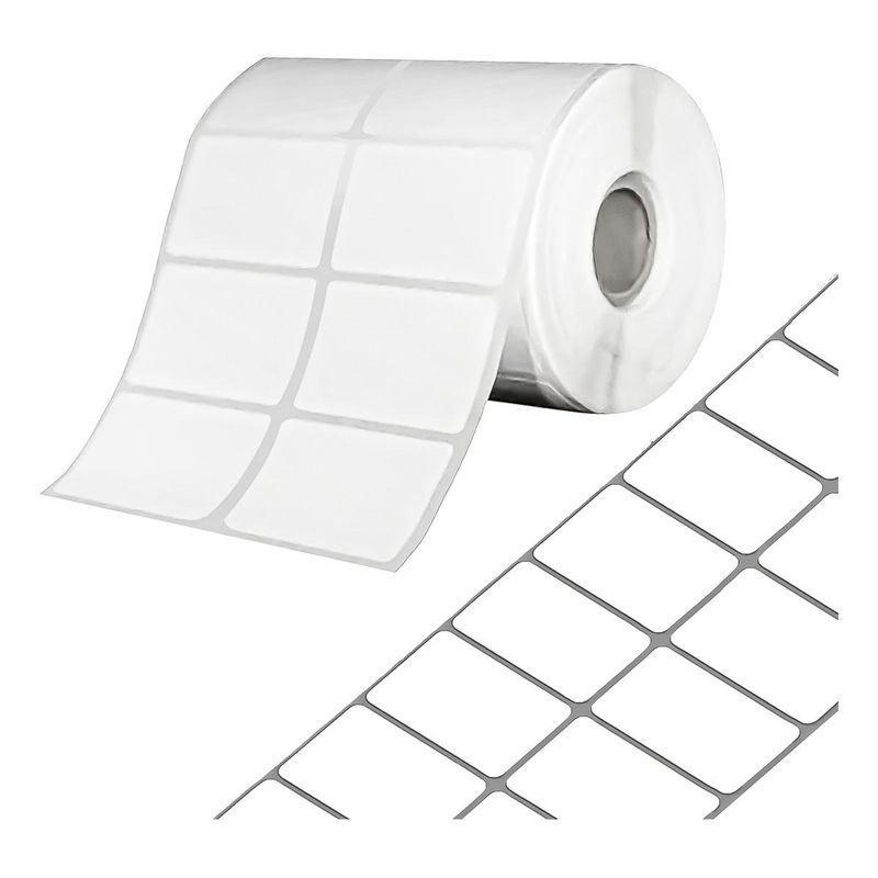 GENERICO - Pack de 10 Rollos de Etiquetas Adhesivas Térmicas 50x25mm