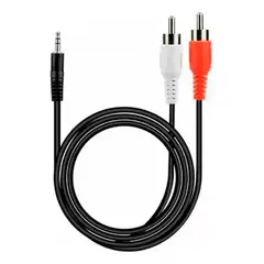 GENERICO - Cable RCA Audio 5 Metros Dual 35mm Macho a RCA