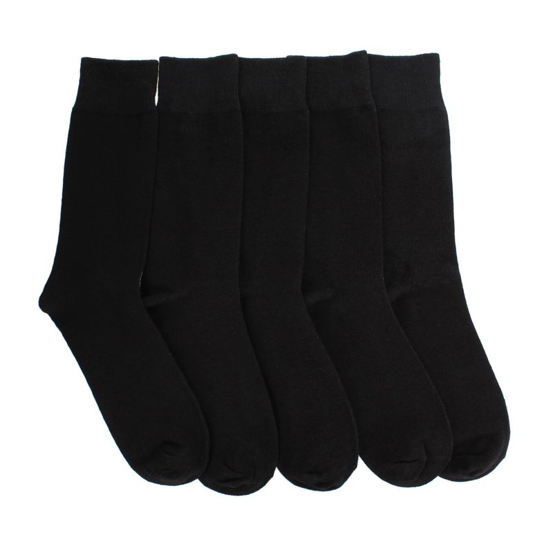 BATA - Calcetines Hombre  Bata Fivepack Crew Black Negro