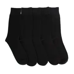 BATA - Calcetines Hombre Fivepack Crew Black Negro