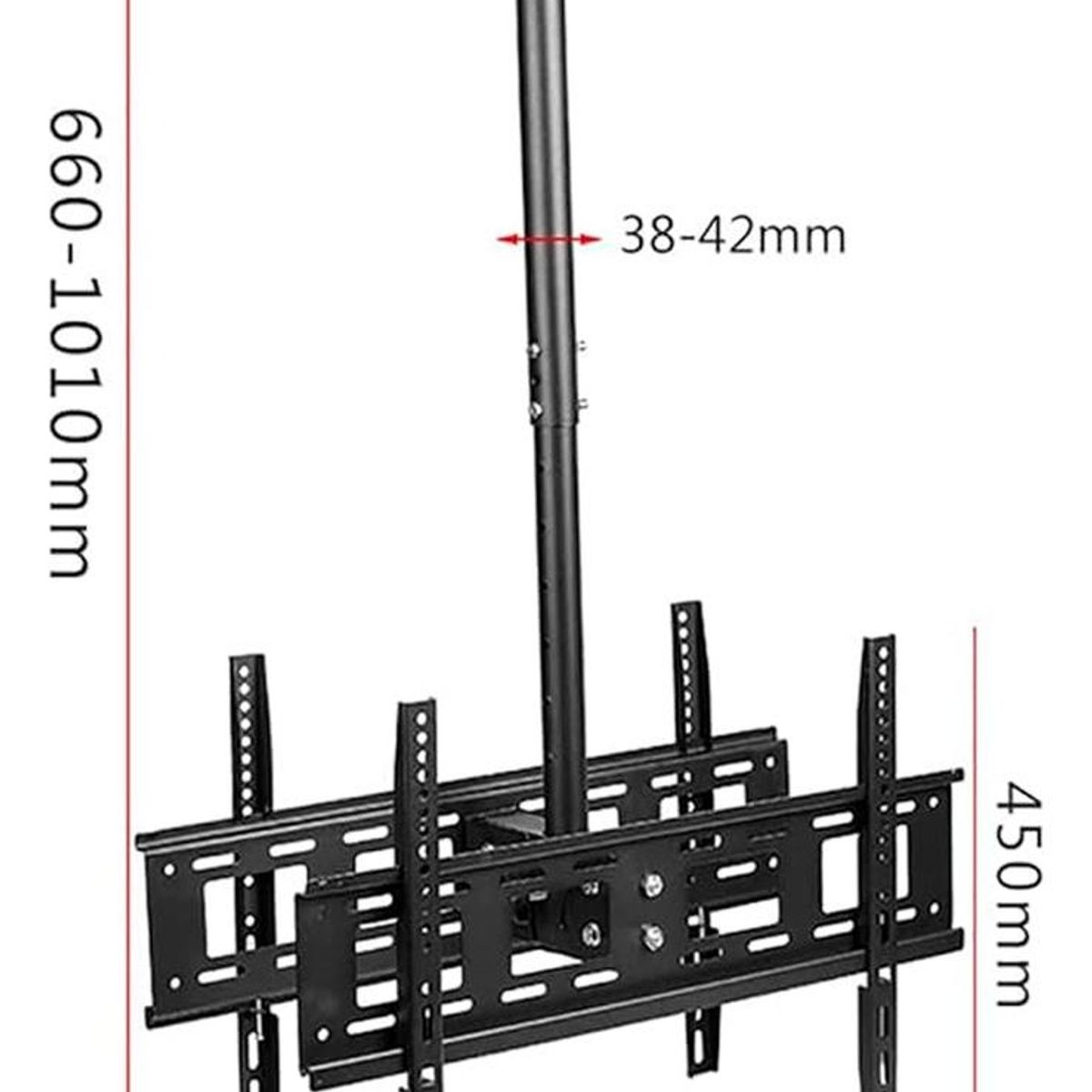 GENERICO - Soporte de Techo Doble para TV de 42 a 80 Pulgadas Negro