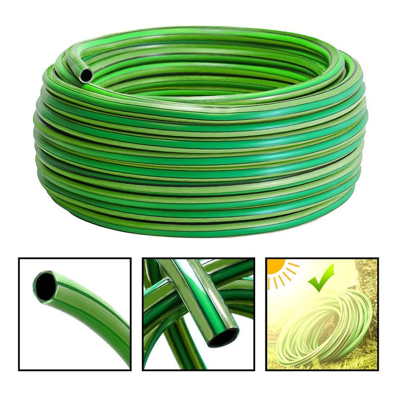 GENERICO - Manguera de Riego Verde Reforzada 50m con Protección UV