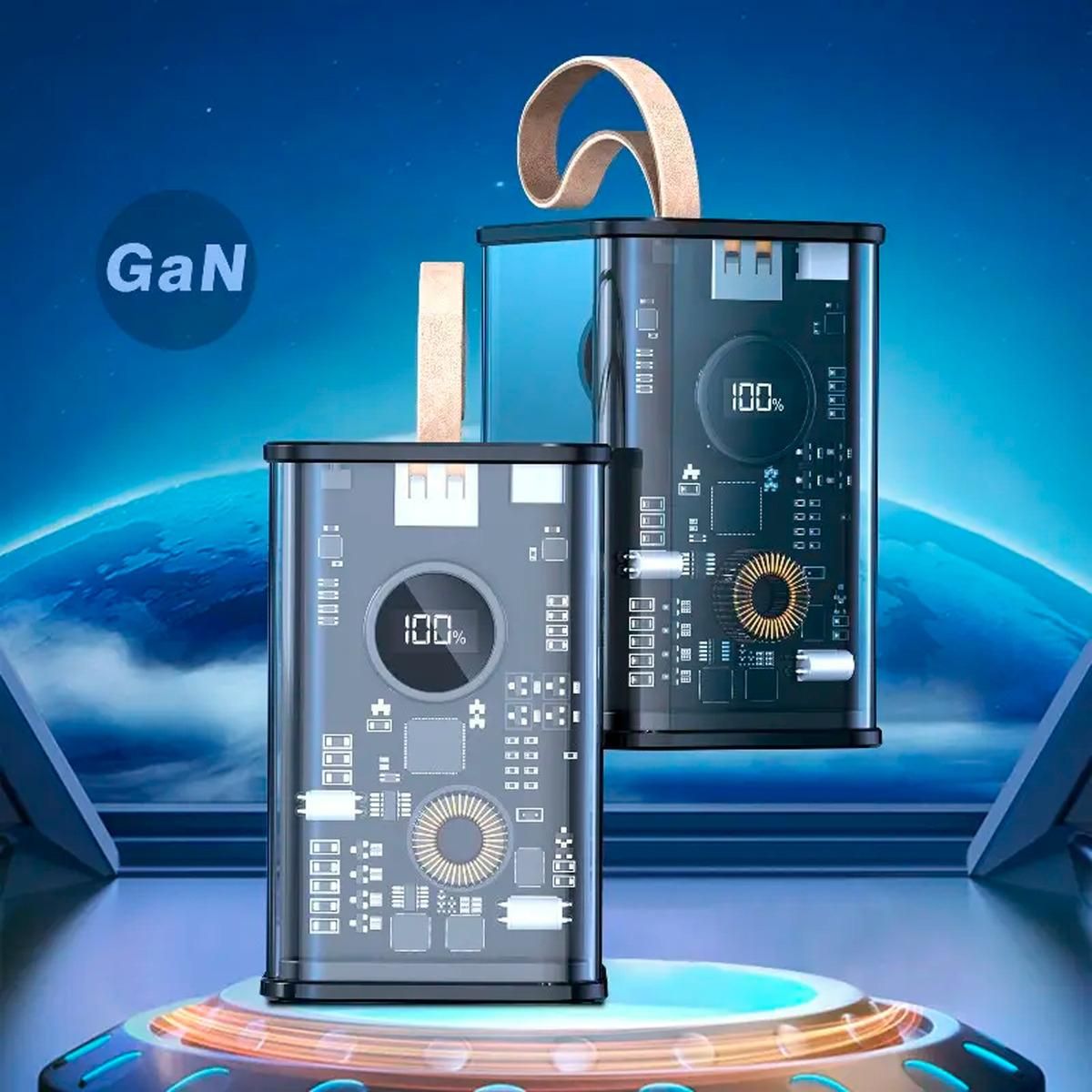 GENERICO - Batería Portátil de 20000mAh con Carga Rápida 65W