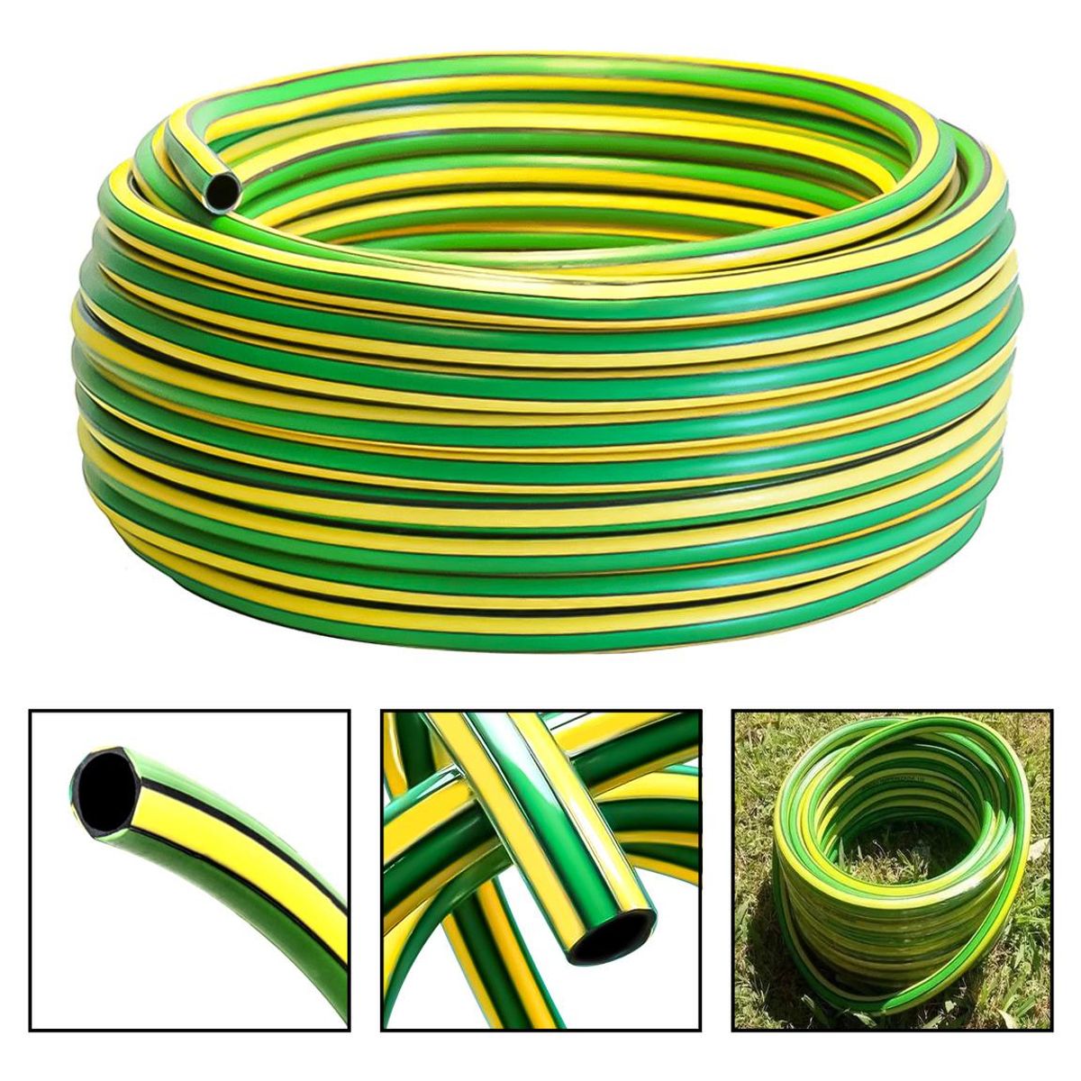 GENERICO - Manguera Reforzada para Riego de Jardín 50m PVC UV