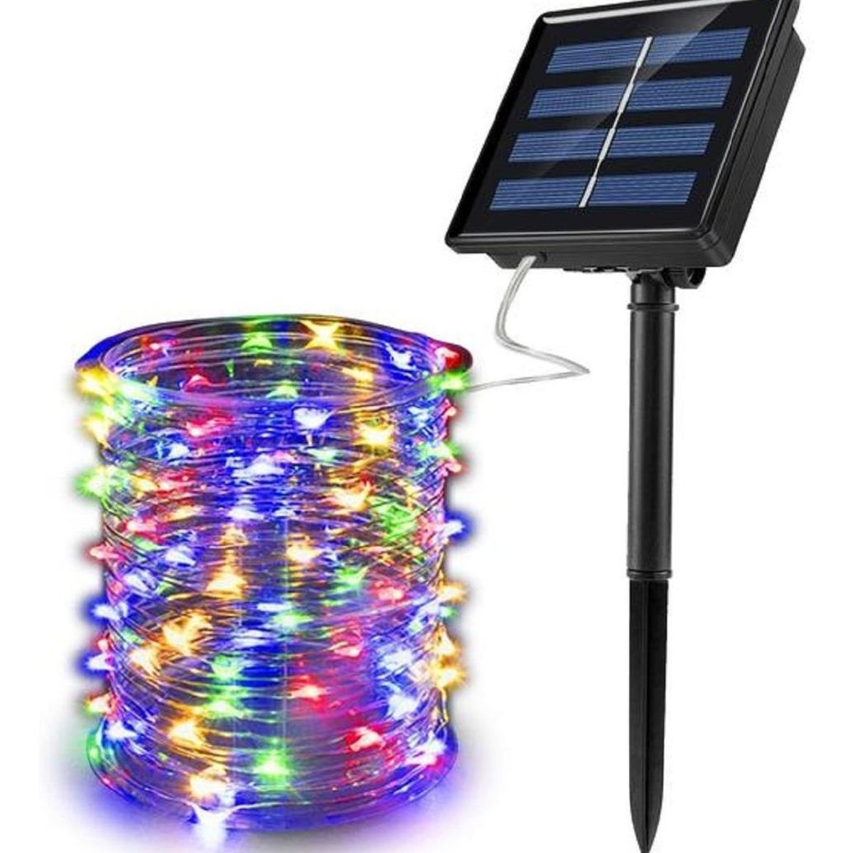 GENERICO - Guirnalda Solar de 100 Luces LED para Decoración Exterior 12m