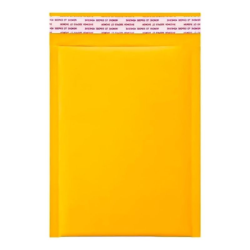 GENERICO - 100 Sobres Acolchados Burbujas Adhesivos 11x13cm Amarillo