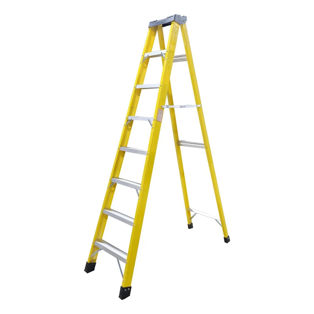 GENERICO - Escalera Profesional Tijera de Fibra de Vidrio 24m - 8 Escalones