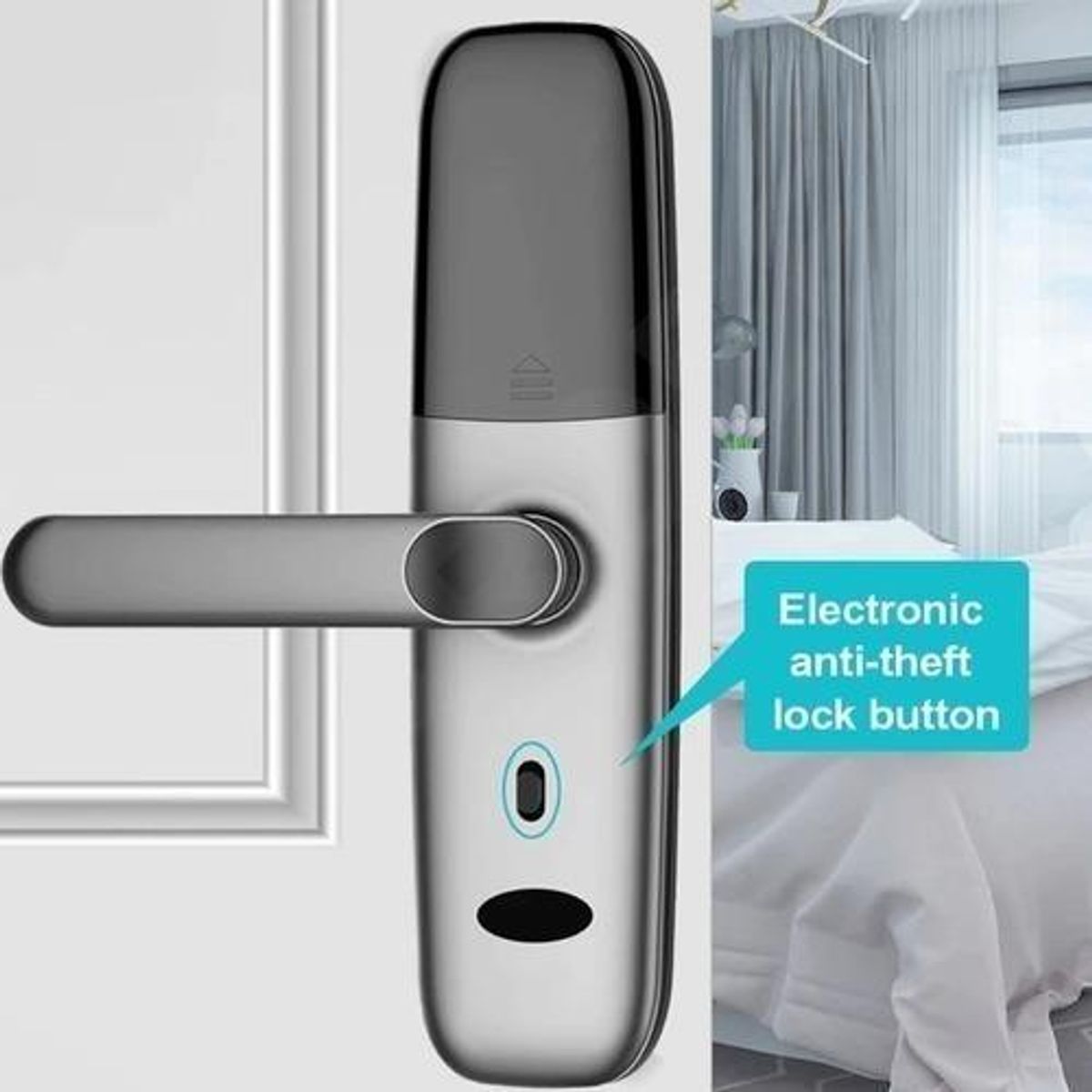 GENERICO - Cerradura Digital Inteligente WiFi con Huella y Código