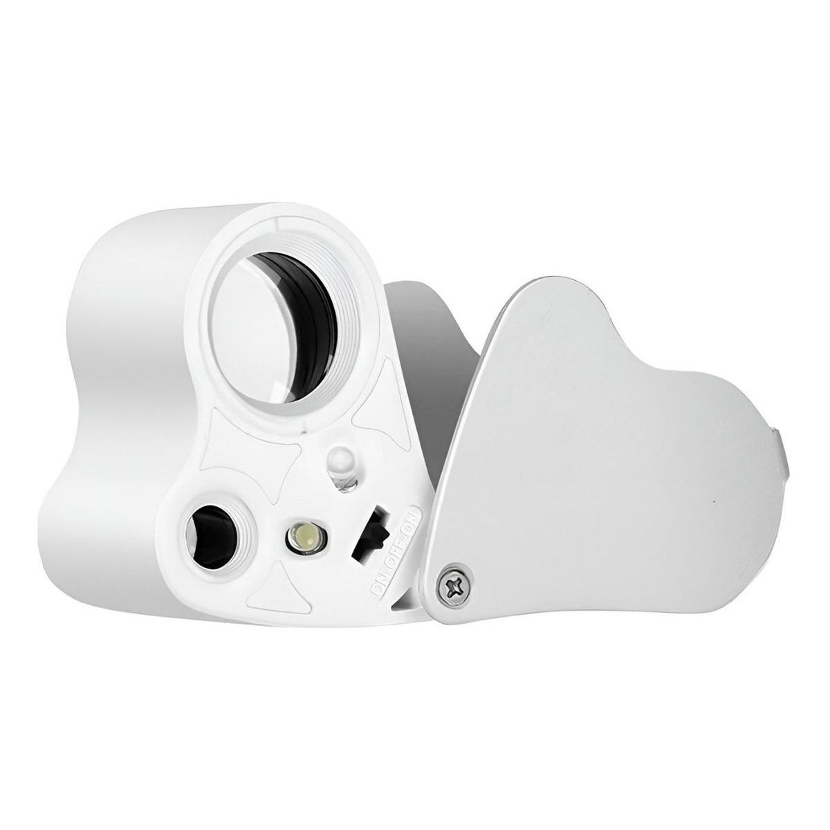 GENERICO - Lupa Geológica Plegable con Luz LED 30x 60x