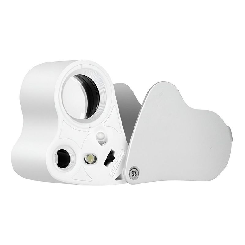 GENERICO - Lupa Geológica Plegable con Luz LED 30x 60x