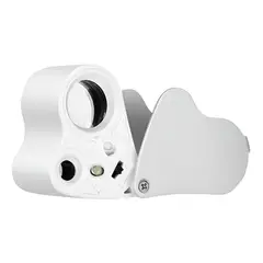 GENERICO - Lupa Geológica Plegable con Luz LED 30x 60x