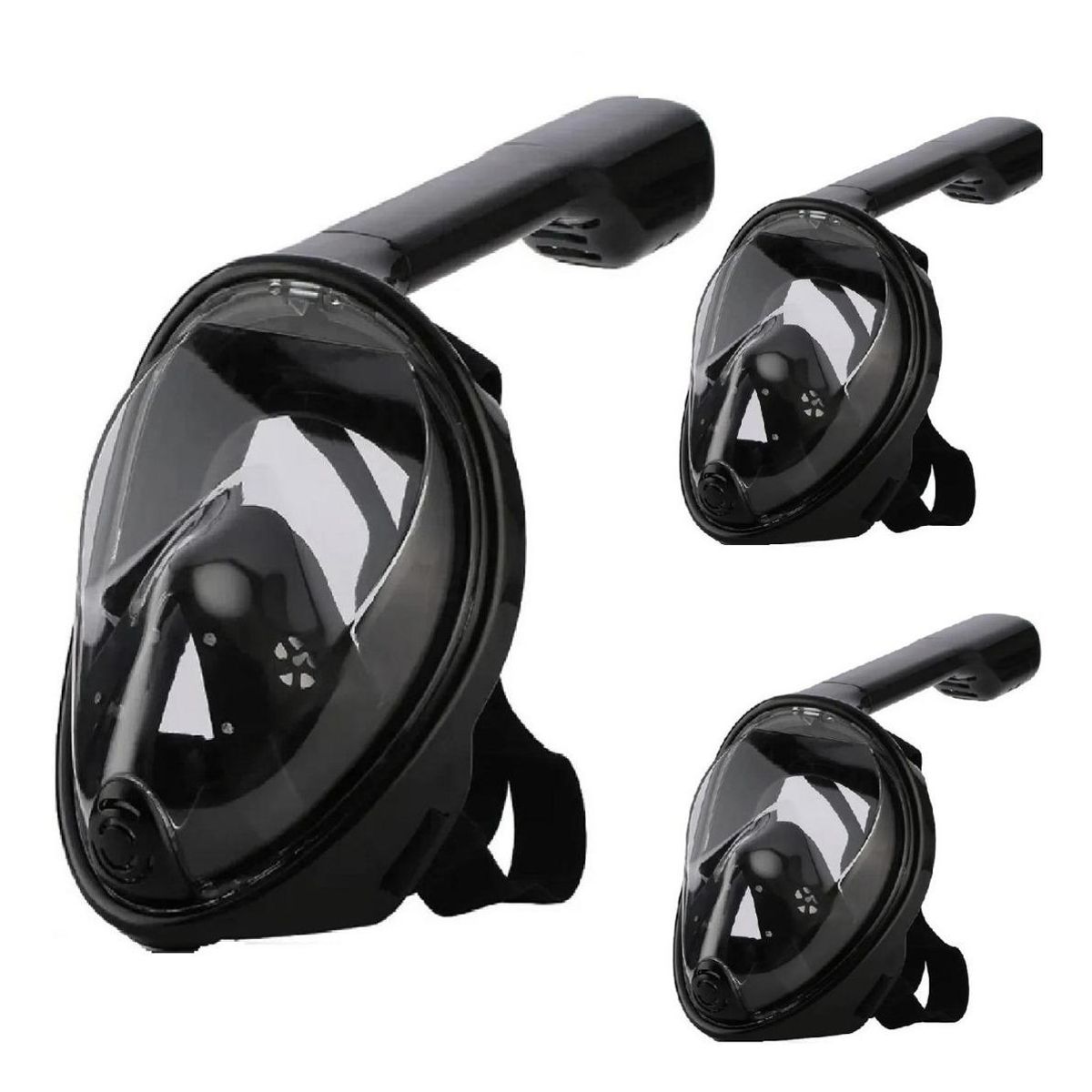 GENERICO - Máscara de Snorkel Full Face para Buceo con Lentes Amplios