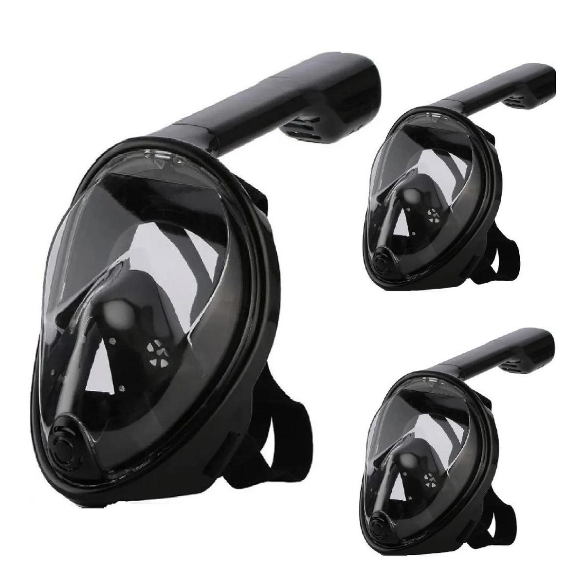 GENERICO - Máscara de Snorkel Full Face para Buceo con Lentes Amplios
