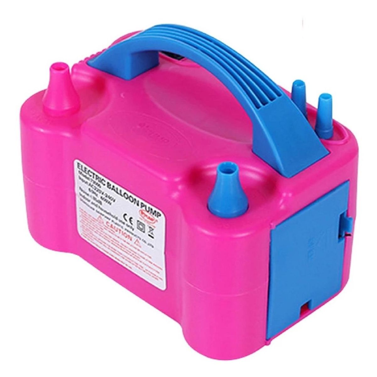 GENERICO - Inflador Eléctrico de Globos con Doble Boquilla y Encendido Permanente