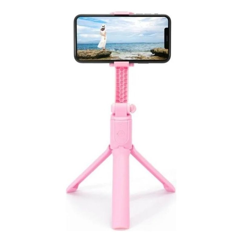 GENERICO - Gimbal Estabilizador Bluetooth Selfie Stick con Trípode