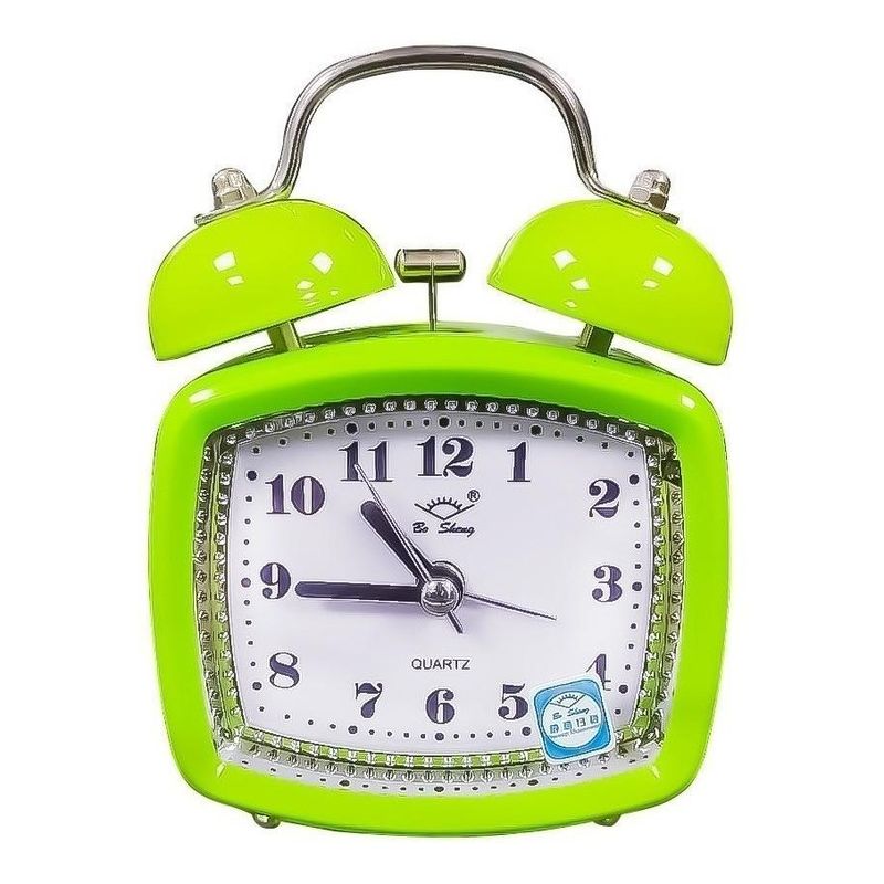 GENERICO - Reloj Despertador Retro Metálico con Campana