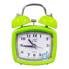 GENERICO - Reloj Despertador Retro Metálico con Campana
