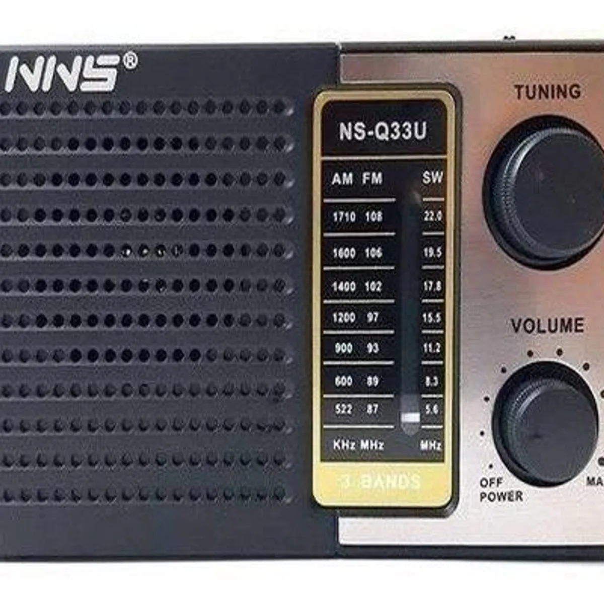 GENERICO - Radio Recargable NS-Q33U con Puertos USB y Linterna