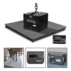 GENERICO - Balanza Digital Industrial de Plataforma 3 Toneladas 12x12m