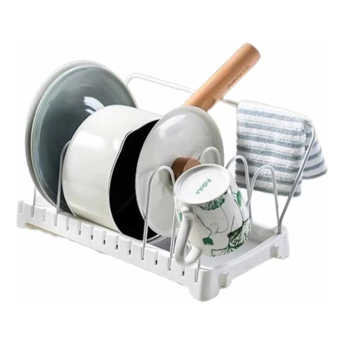 GENERICO - Escurridor de Platos y Ollas Ajustable para Cocina