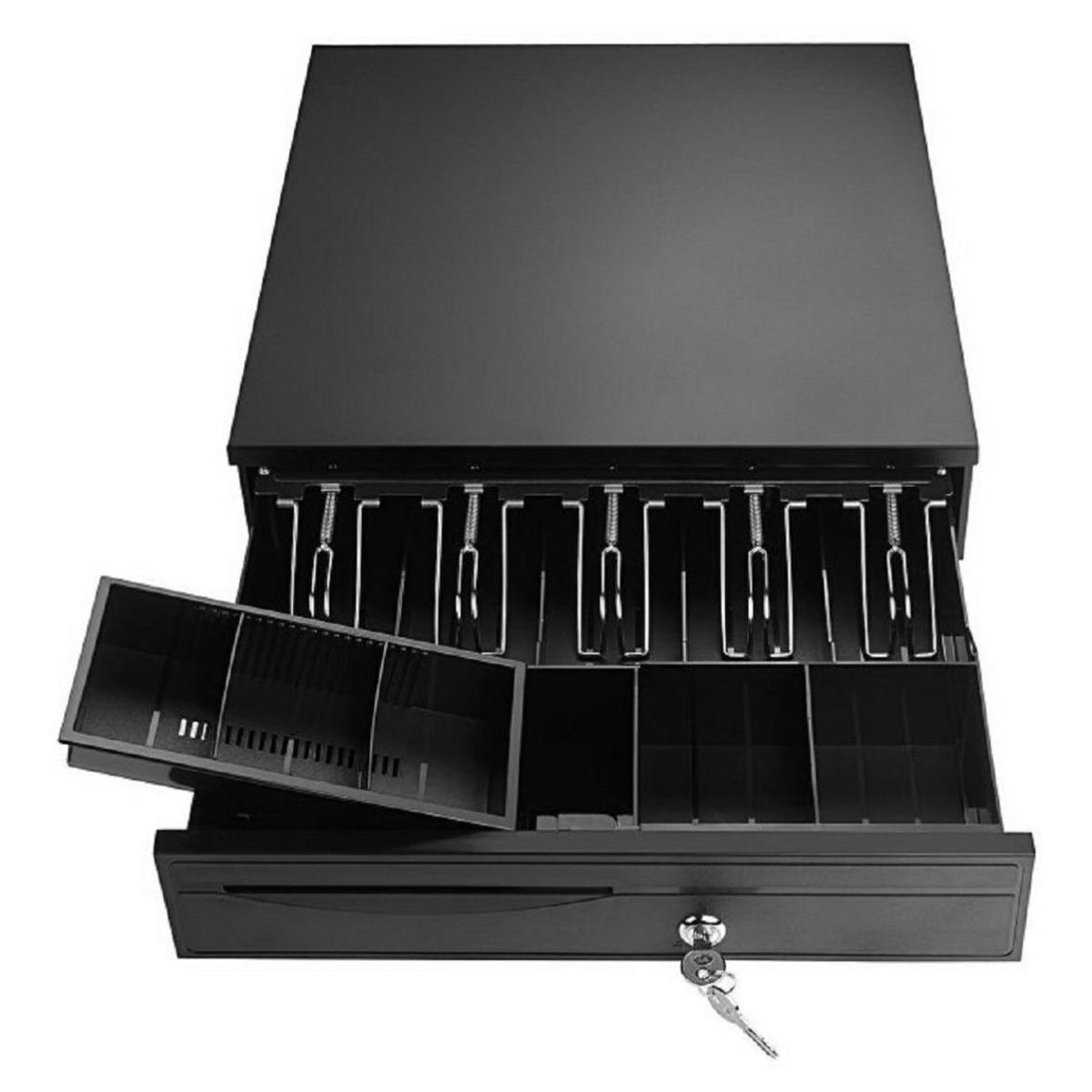 GENERICO - Cajón Portamonedas Electrónico de Acero con Cerradura