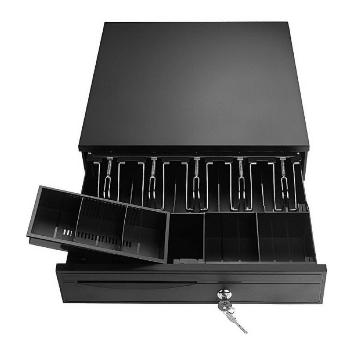 GENERICO - Cajón Portamonedas Electrónico de Acero con Cerradura