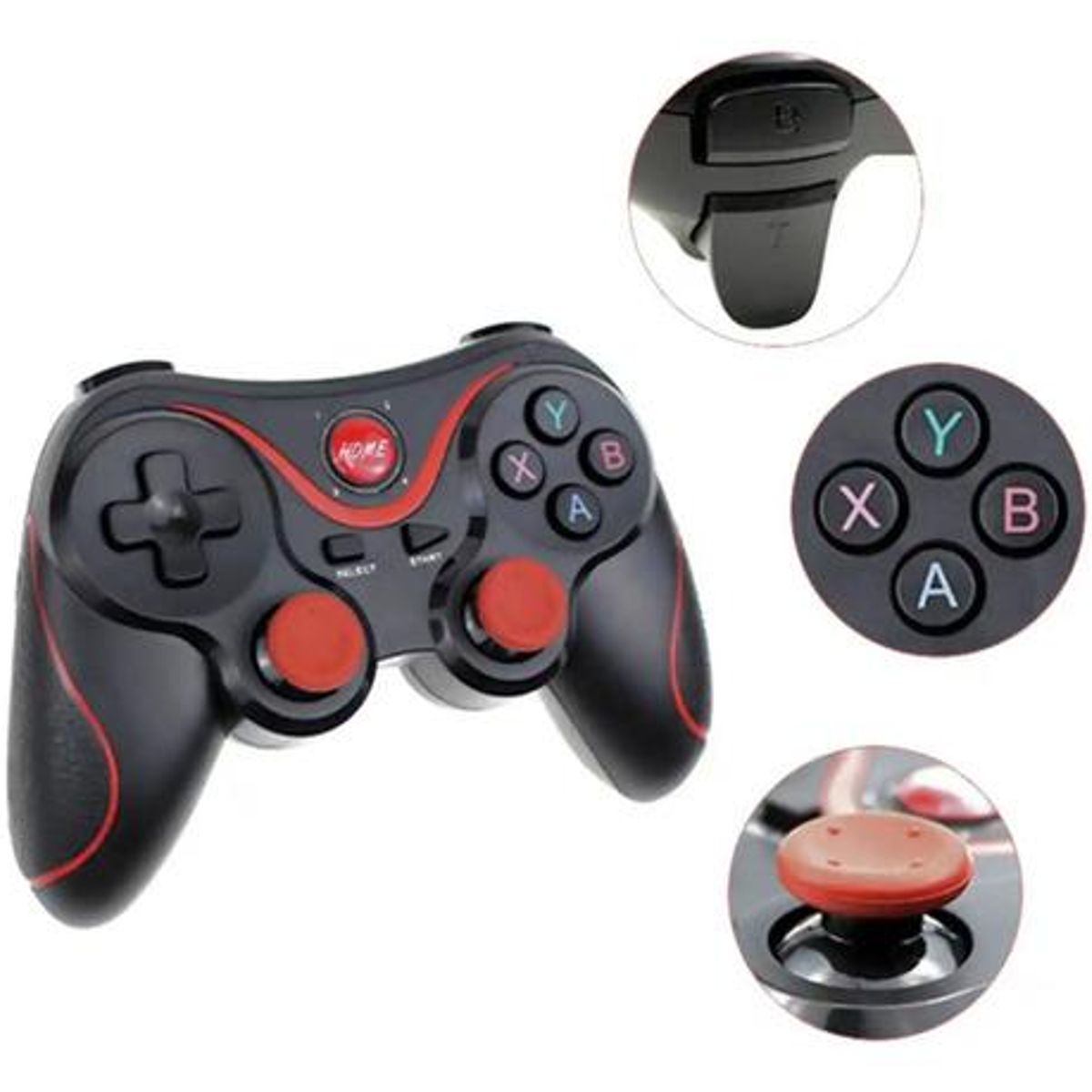 GENERICO - Controlador Bluetooth X3 para Android y iPhone Negro