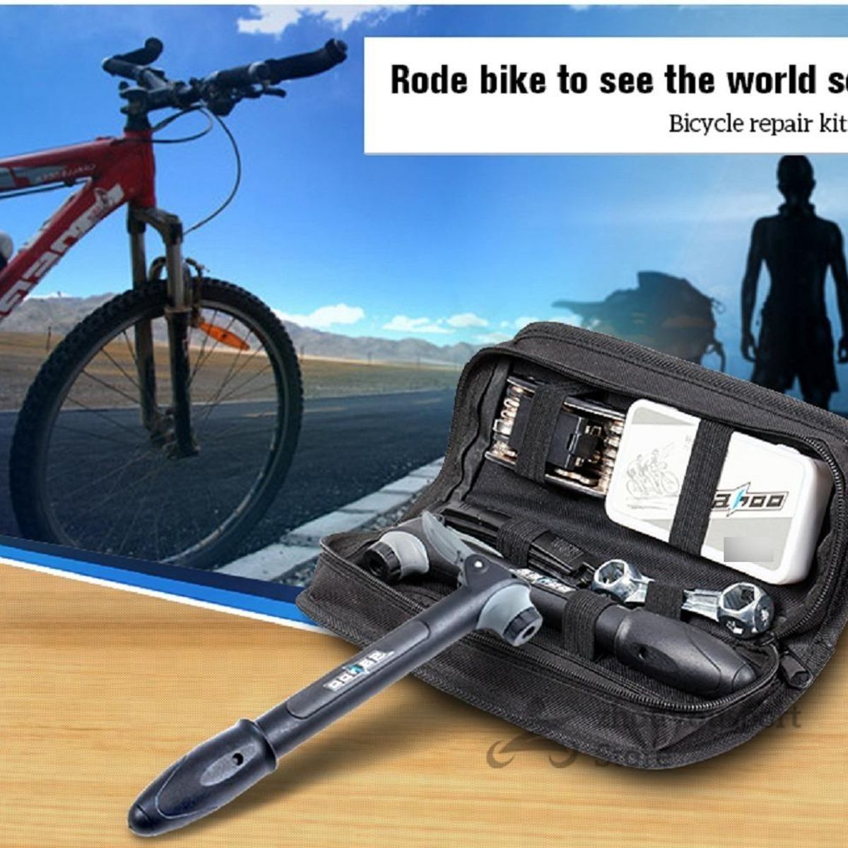 GENERICO - Kit Completo de Herramientas para Bicicletas - 16 en 1