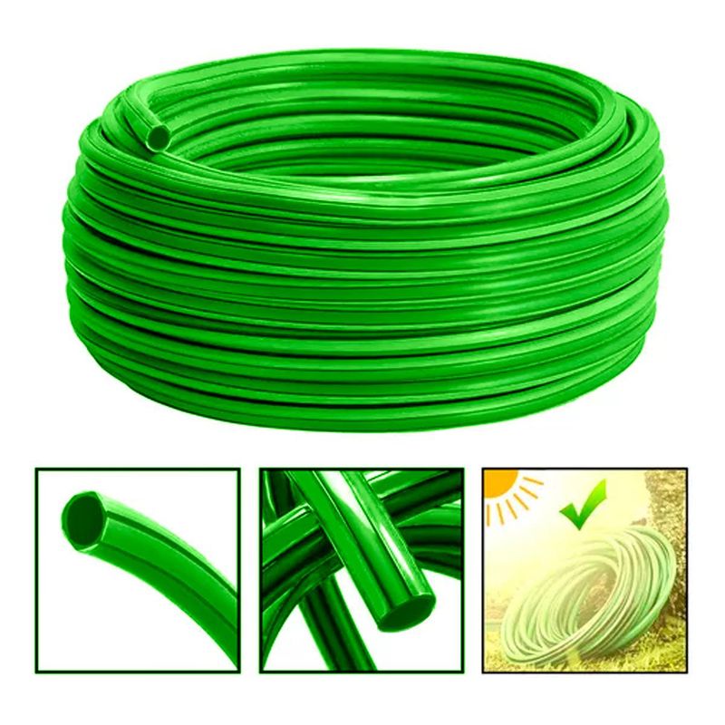 GENERICO - Manguera de Riego Verde Reforzada 20m con Protección UV
