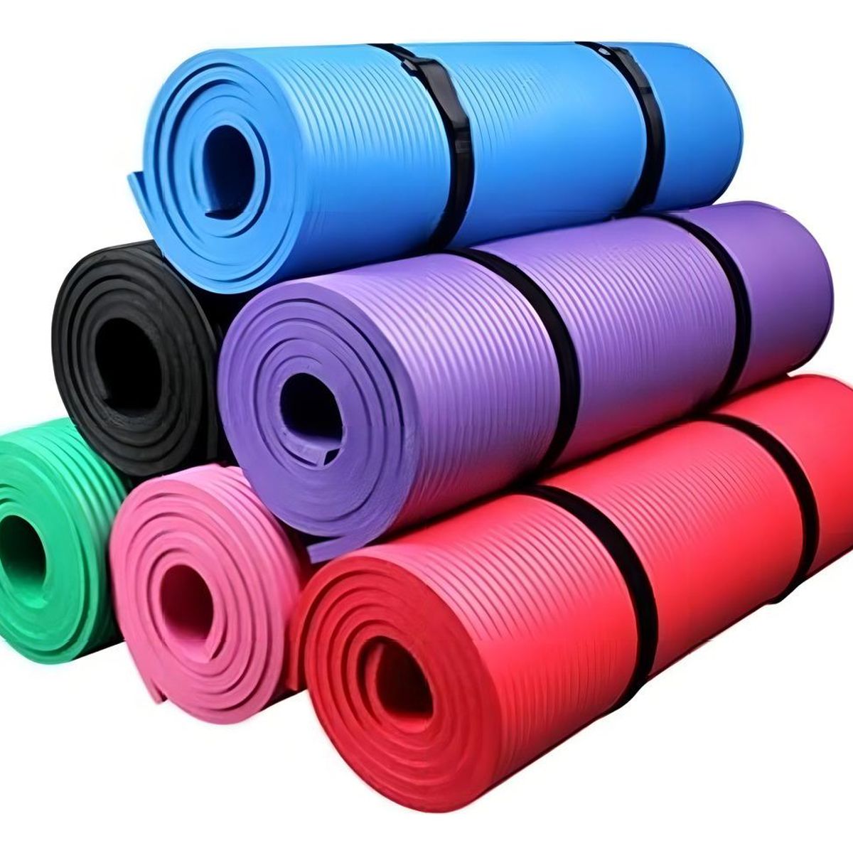 GENERICO - Mat de Yoga Extra Grueso 10mm Azul 180cm x 60cm