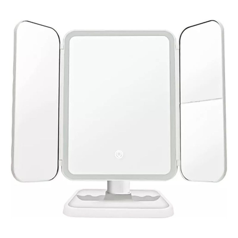 GENERICO - Espejo de Maquillaje con Aumento y Luz LED 3X