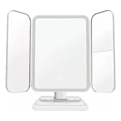 GENERICO - Espejo de Maquillaje con Aumento y Luz LED 3X
