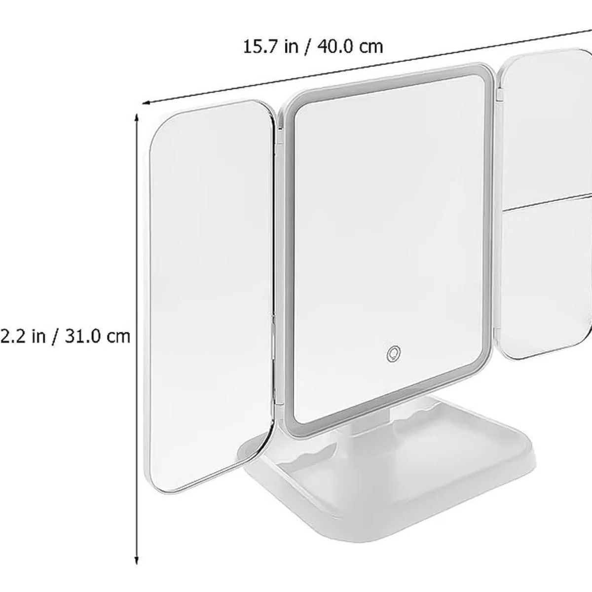 GENERICO - Espejo de Maquillaje con Aumento y Luz LED 3X