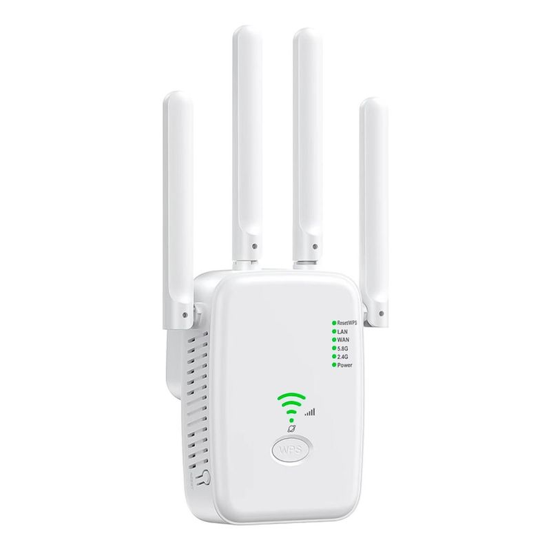 GENERICO - Access Point Wifi Inalambrico 24GHz con 4 Antenas Externas