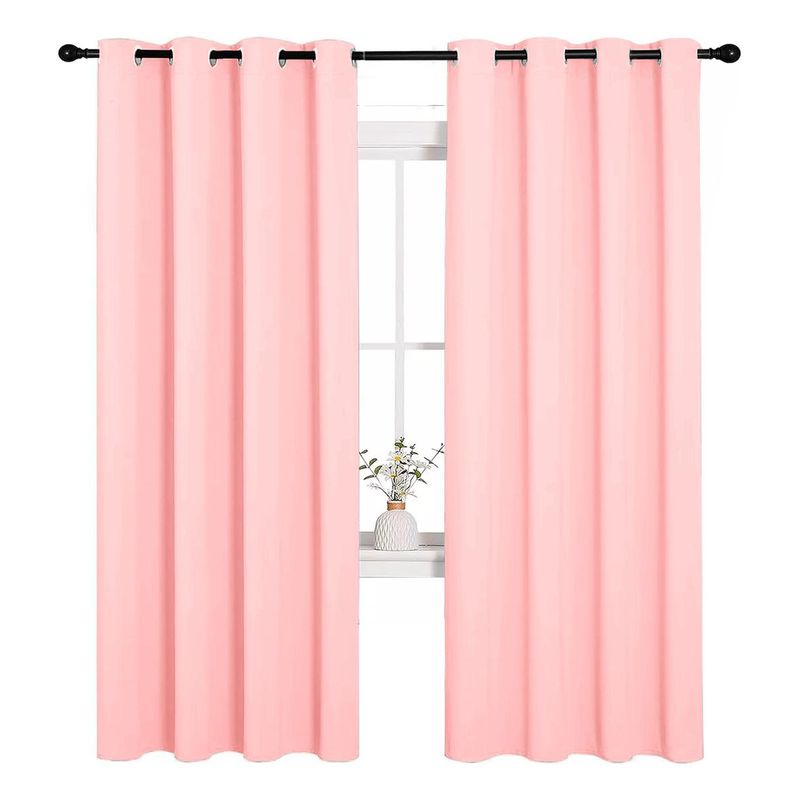 GENERICO - Cortinas de Satén Texturizado 140x220 cm Beiti