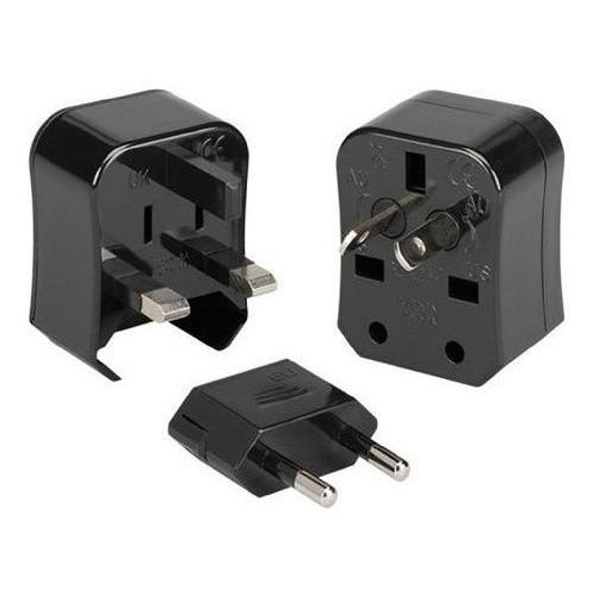 GENERICO - Adaptador Enchufe Universal de Viaje con Estuche Compacto