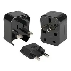GENERICO - Adaptador Enchufe Universal de Viaje con Estuche Compacto