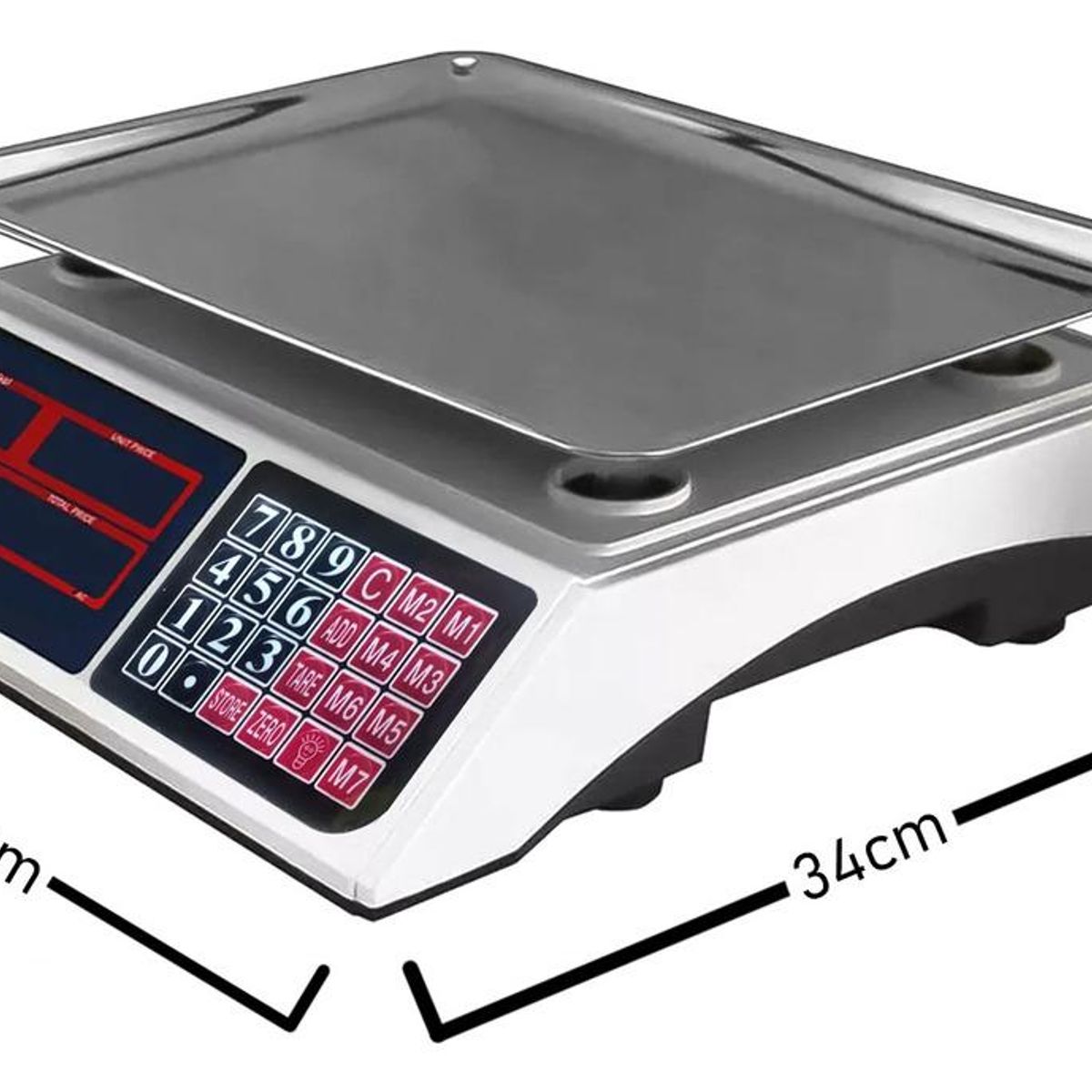 GENERICO - Balanza Electrónica Recargable 40kg con Pantalla LED