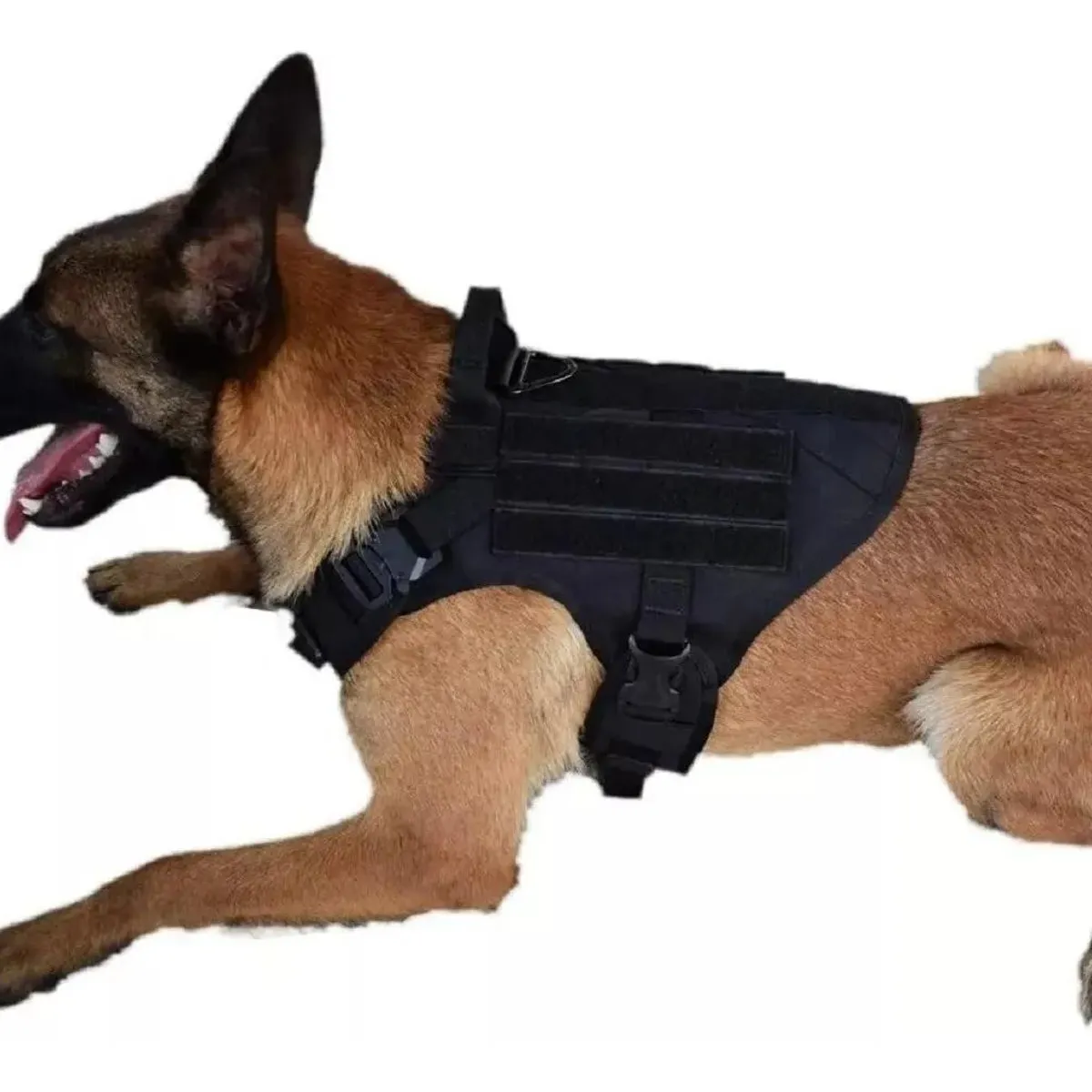 GENERICO - Arnés Táctico de Nylon para Perros Grandes Cómodo y Durable