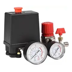 GENERICO - Compresor de Aire con Válvula y Regulador 180 psi