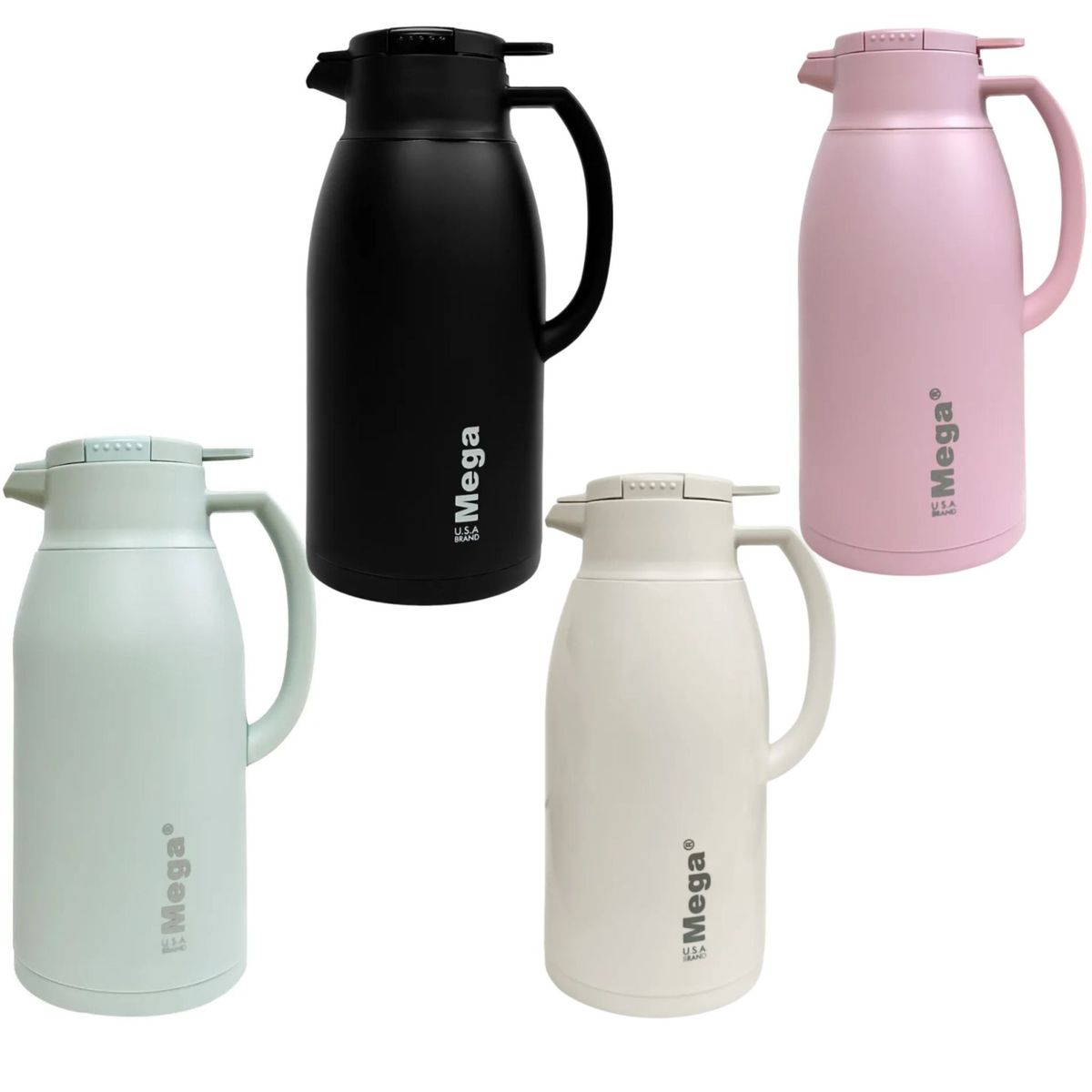 MEGA - Jarra Térmica Termo De Liquidos Mega 1.6 LitrosRosa