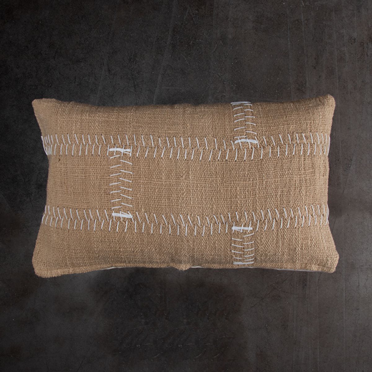 DECOMUEBLES - Cojín la Figura 30 * 50 rayas Jute