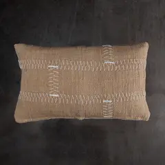 DECOMUEBLES - Cojín la Figura 30 * 50 rayas Jute.