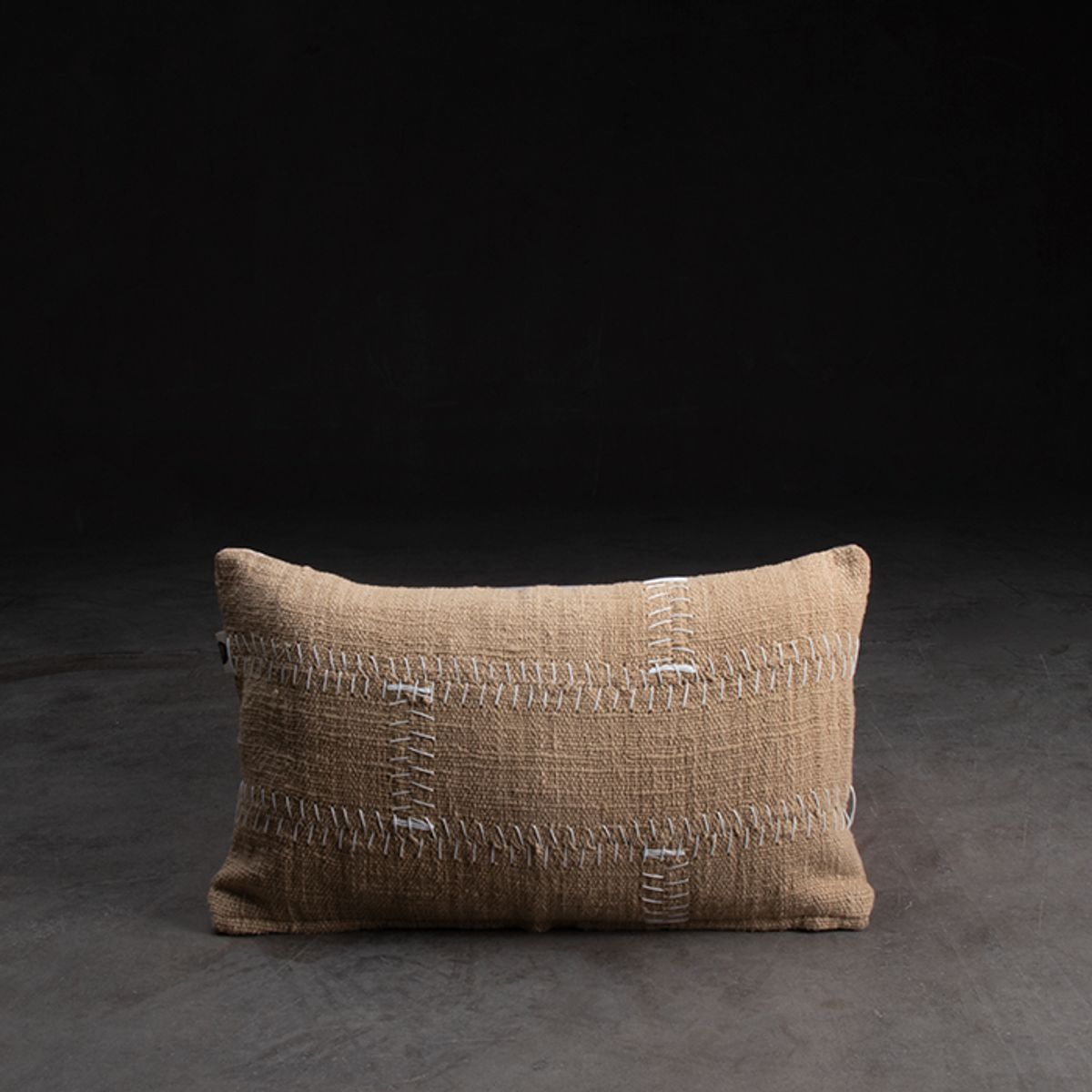 DECOMUEBLES - Cojín la Figura 30 * 50 rayas Jute