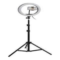 GENERICO - Aro de Luz LED Regulable de 26 cm con Trípode de 21 m