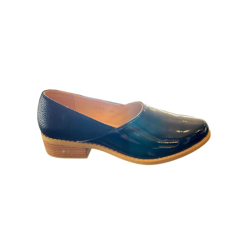 HERIEL - Zapato Negro Bajo Charol Mujer.